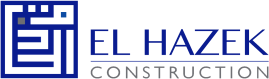 el hazek logo blue transparent just